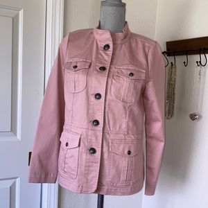 Talbots Rose Pink Jean Jacket, Size S